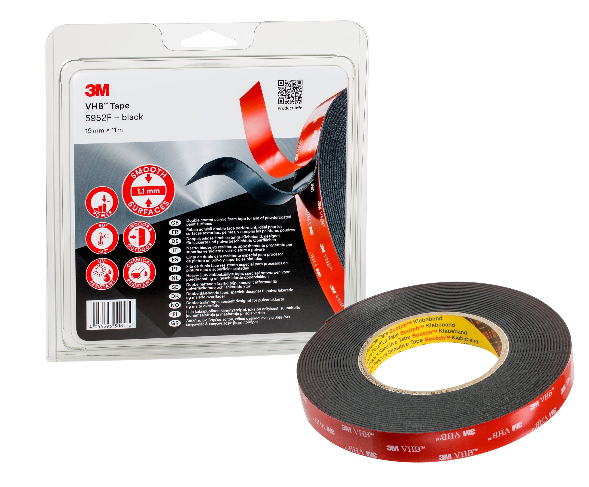 CLEAR 3M VHB™ DOUBLE SIDED Self Adhesive Sticky TAPE Acrylic Mounting Foam,  4910